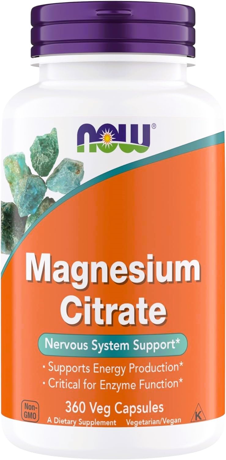 NOW Foods Magnesium Citrate 227g front view