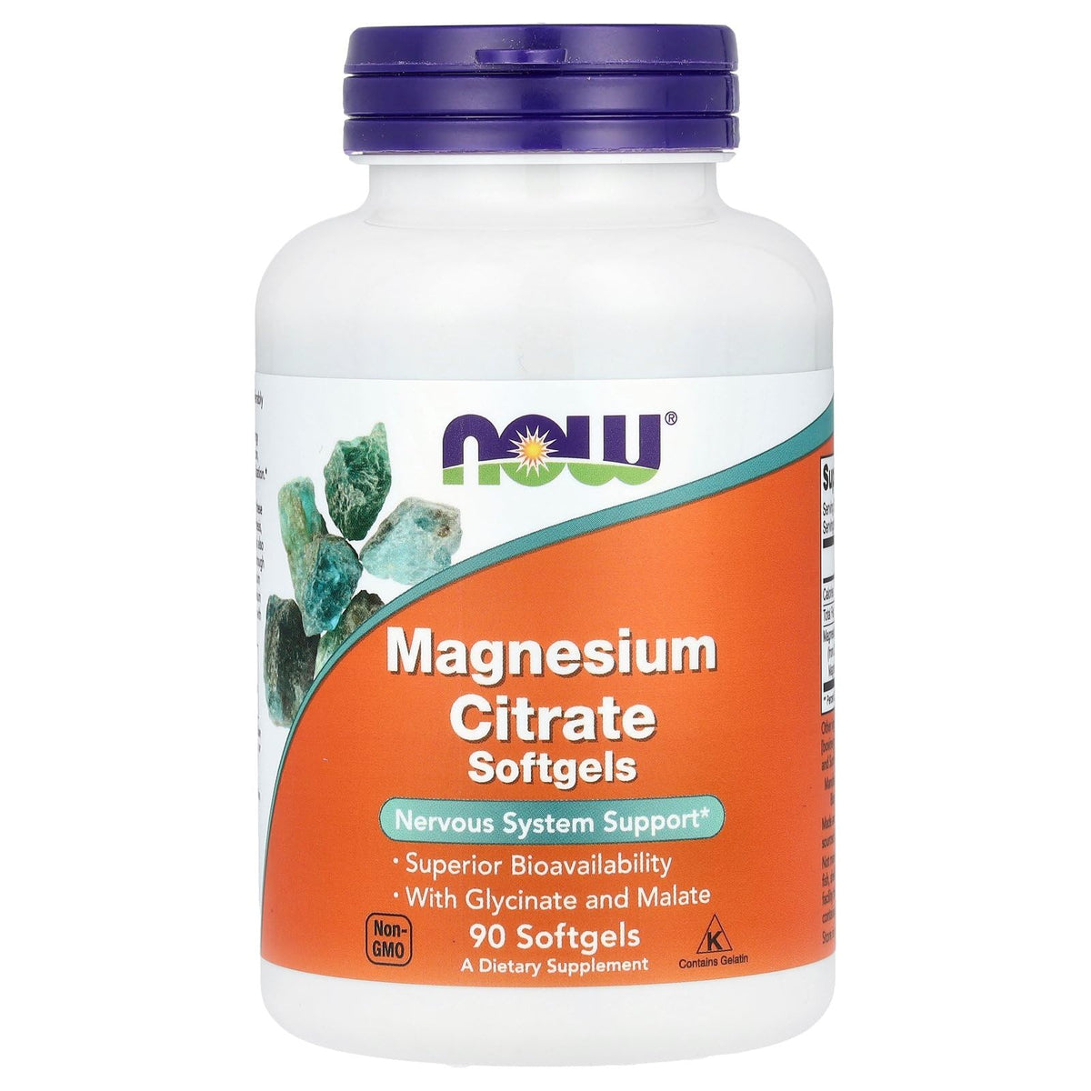 NOW Foods Magnesium Citrate Glycinate Malate 699g front view