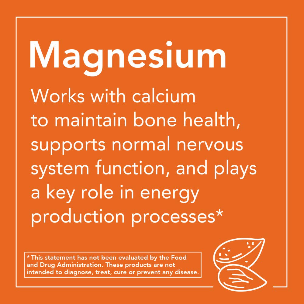 NOW Foods Magnesium Citrate Powder 227g back view