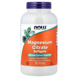 NOW Foods Magnesium Citrate Softgels 431g front view
