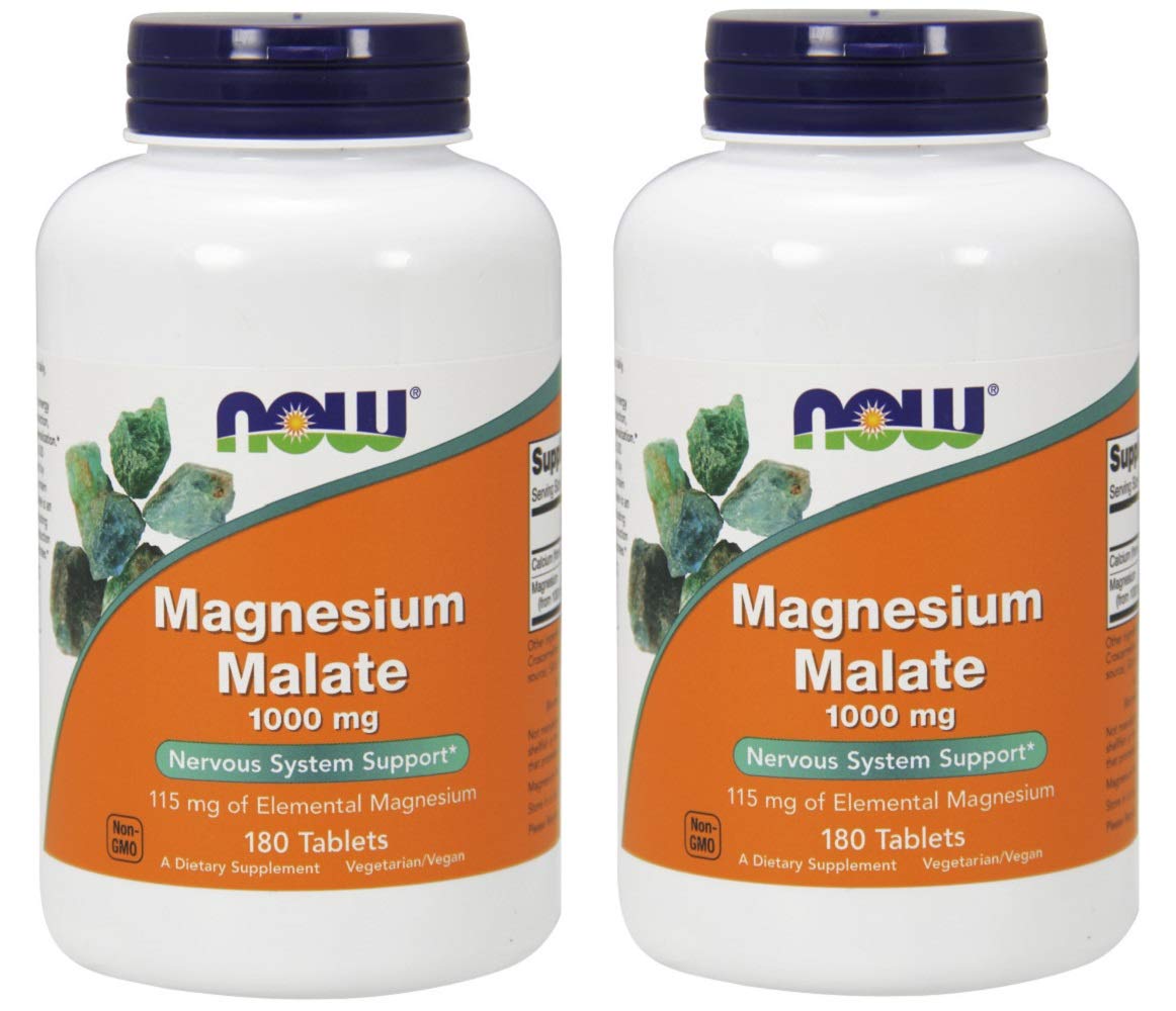 NOW Foods Magnesium Malate 649g front view