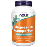 NOW Foods Magnesium Transporters 120mg 180 Veg Capsules front view