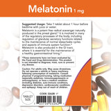 NOW Foods Melatonin 1 mg tablets in a bottle