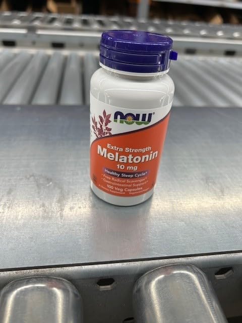 Now Foods Melatonin Extra Strength 10 mg 100 Veg Capsules packaging