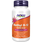 NOW Foods Methyl B-12 Vitamin B-12 Supplement 5000mcg front view