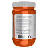 NOW Foods Micronized Creatine Monohydrate 500g powder mixed in a glass