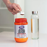 NOW Foods Micronized Creatine Monohydrate 500g powder side view
