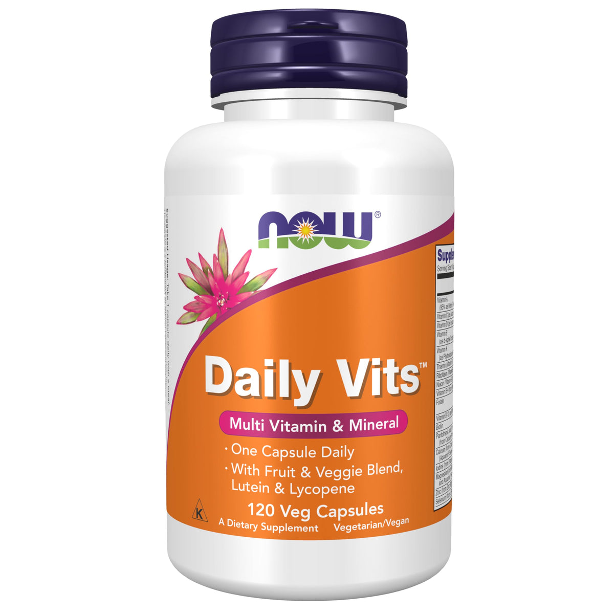 NOW Foods Multivitamin & Mineral Supplement capsule bottle front view