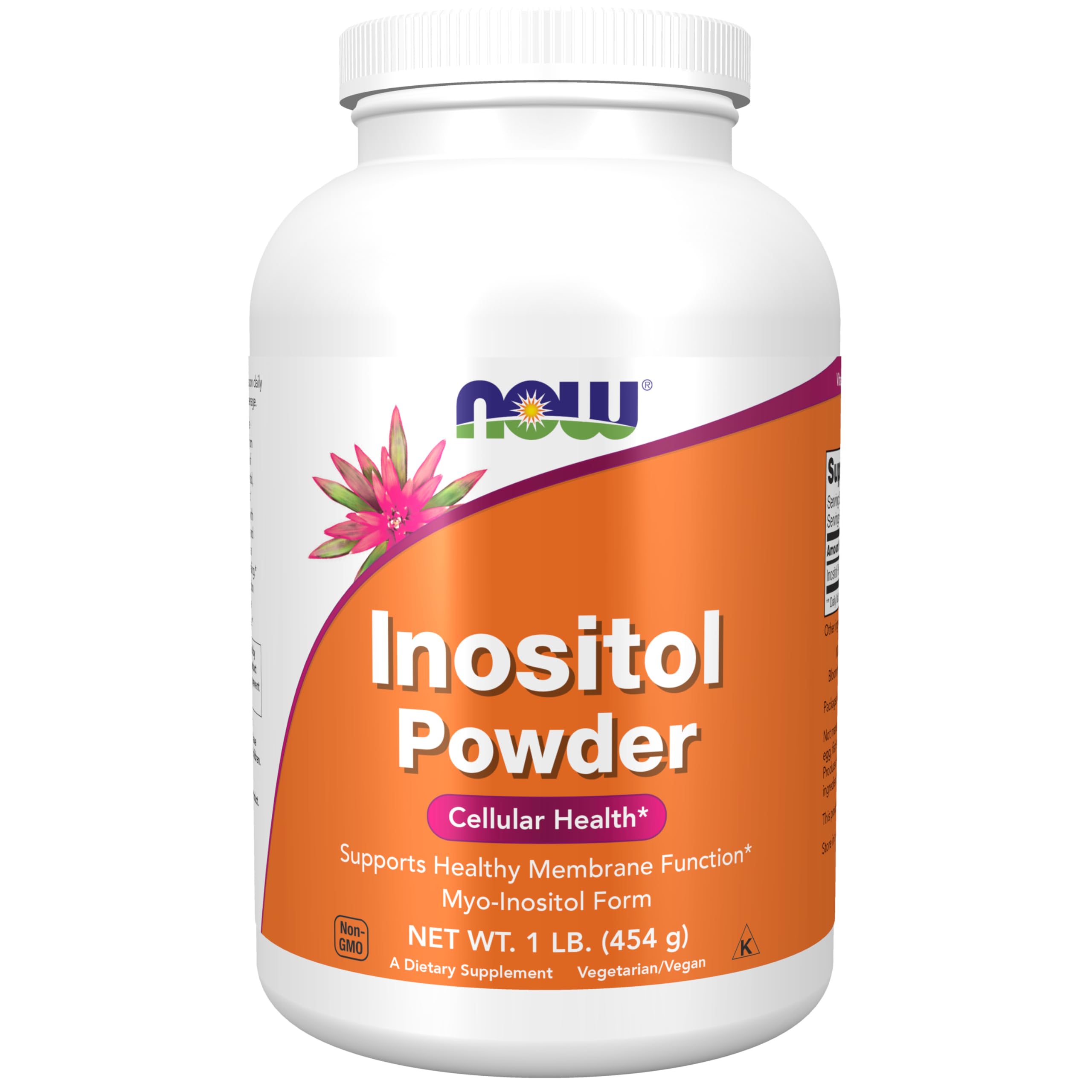 NOW Foods Myo-Inositol Powder 522g front view