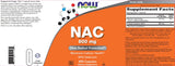 NOW Foods NAC 600 mg 400 Capsules capsules close-up