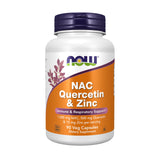 NOW Foods NAC Quercetin Zinc Supplement front view
