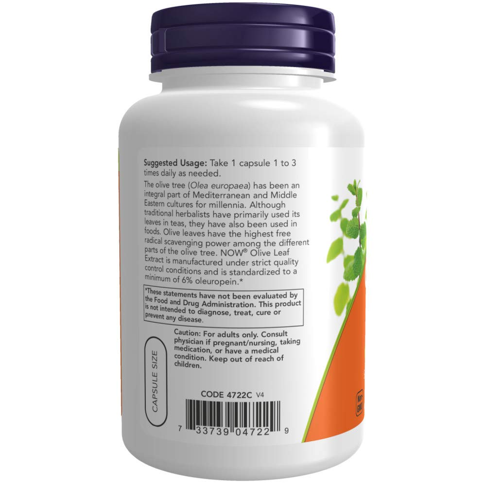 NOW Foods Olive Leaf Extract 159g capsule view