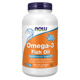 NOW Foods Omega-3 Fish Oil 1000mg fish gelatin softgels front view