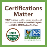NOW Foods Organic Stevia 159g in a lifestyle setting with beverages