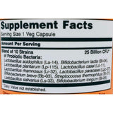 NOW Foods Probiotic-10 25 Billion 50 Vcaps capsule close-up