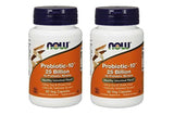 NOW Foods Probiotic-10 25 Billion 50 Vcaps front view