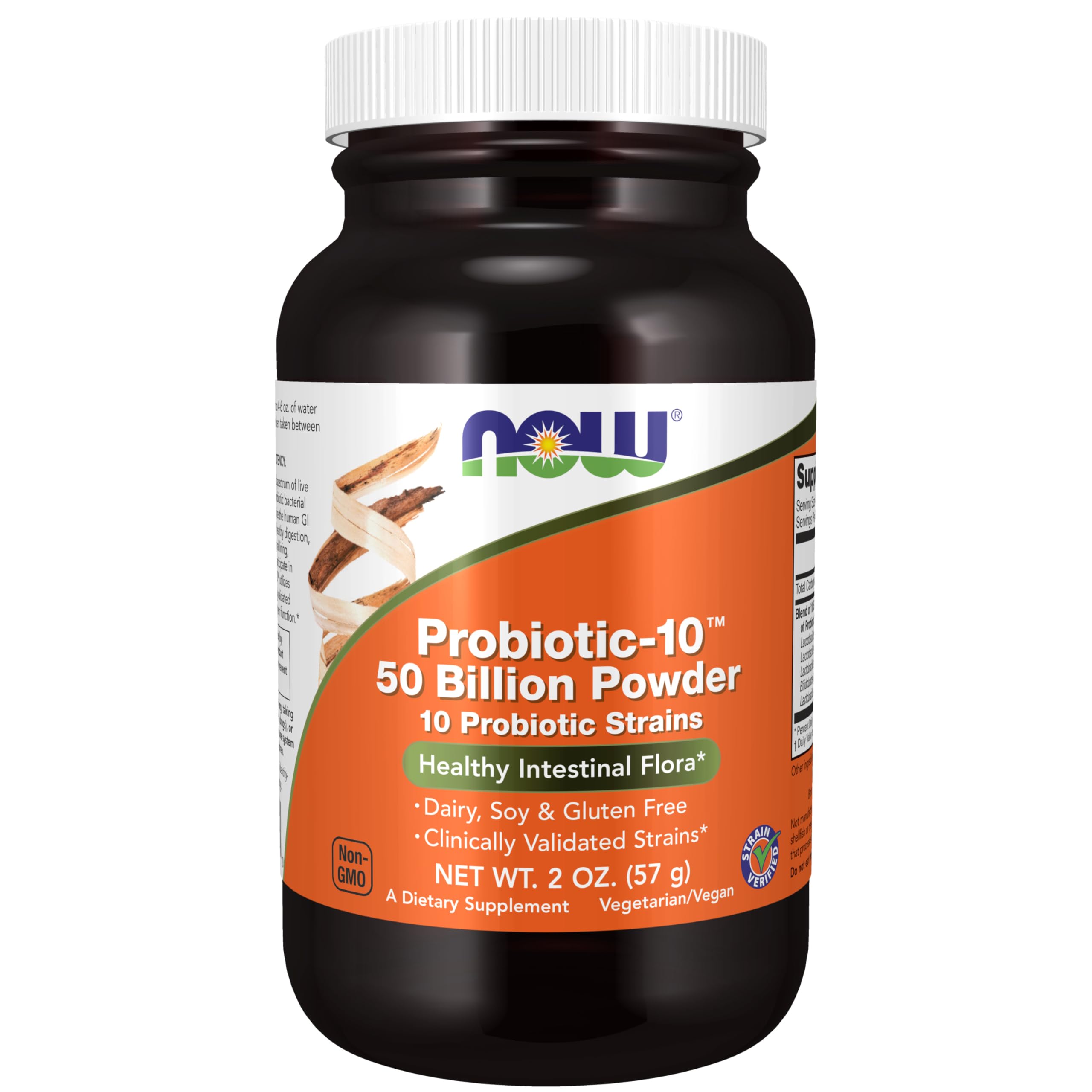 NOW Foods Probiotic-10 60 capsules front view