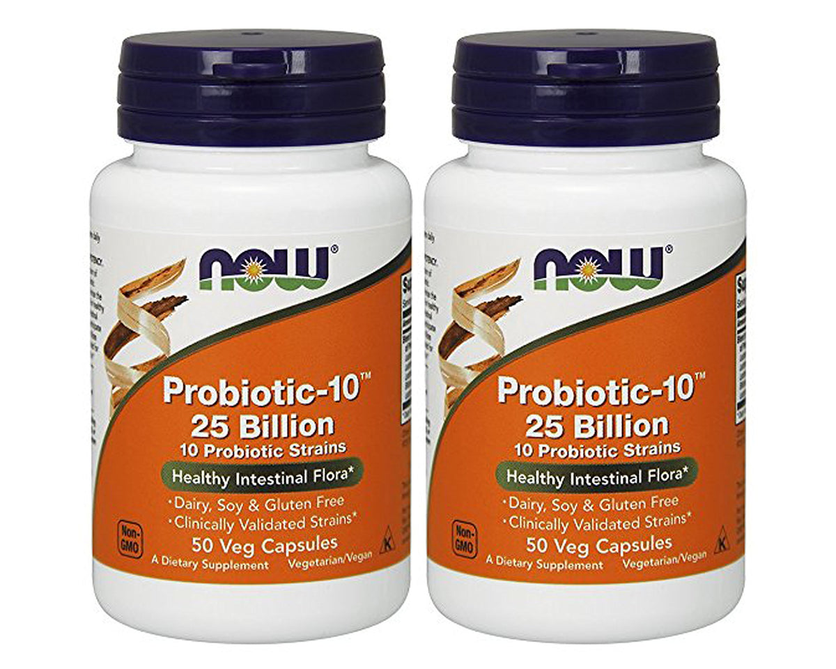 NOW Foods Probiotic-10 front view of packaging