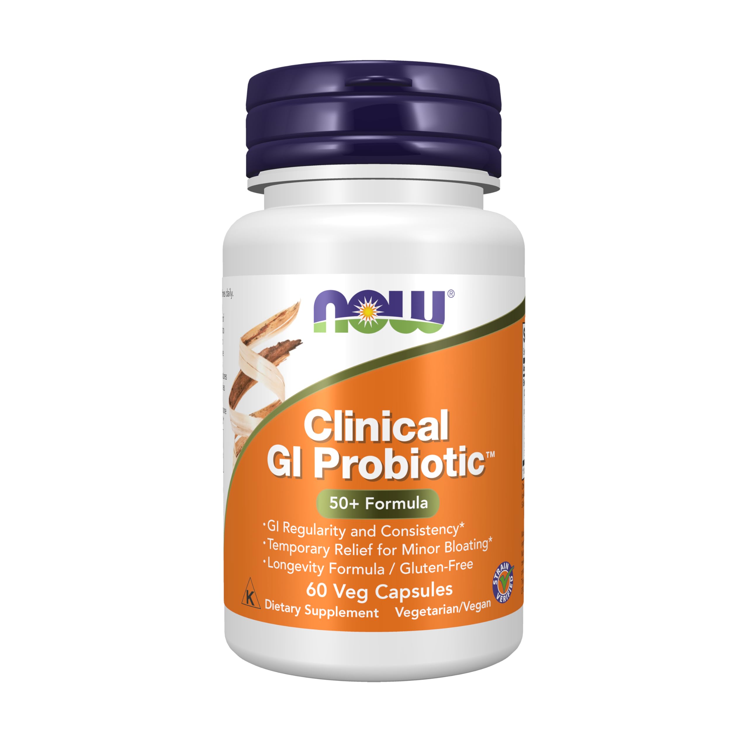 NOW Foods Probiotic Acidophilus 20 Billion CFU 60 Capsules front view
