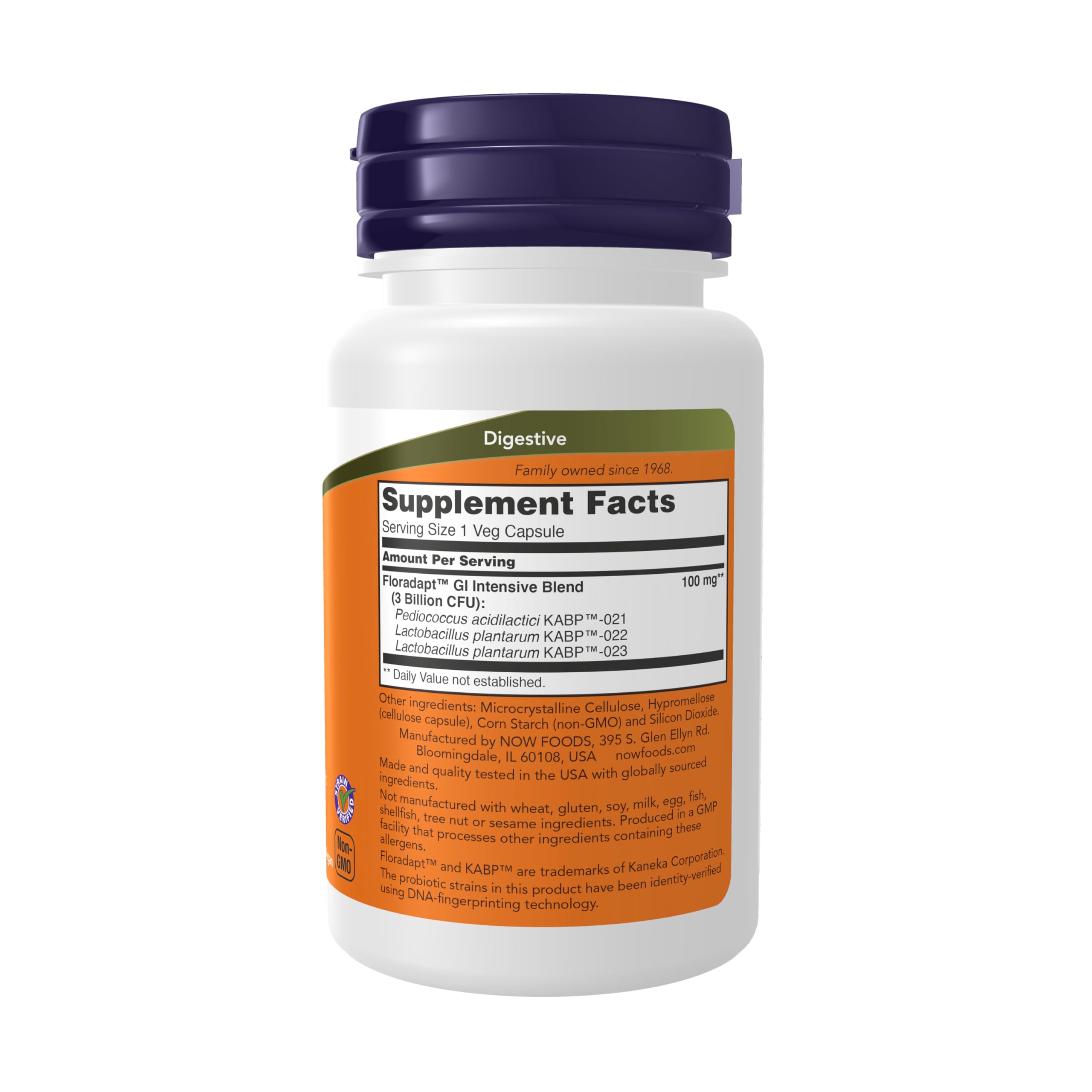 NOW Foods Probiotic Supplement 41g back view