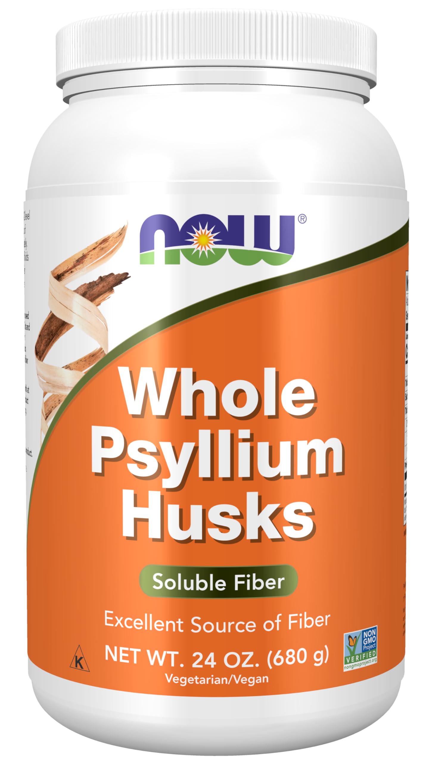 NOW Foods Psyllium Husk Powder 200g front view