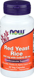 NOW Foods Red Yeast Rice & CoQ10 60 Vcaps front view