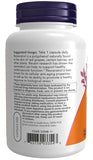 NOW Foods Resveratrol 400mg supplement back view with ingredient list