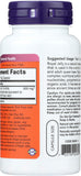 NOW Foods Royal Jelly 60 Capsules side view