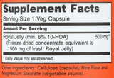 NOW Foods Royal Jelly 60 Capsules with packaging