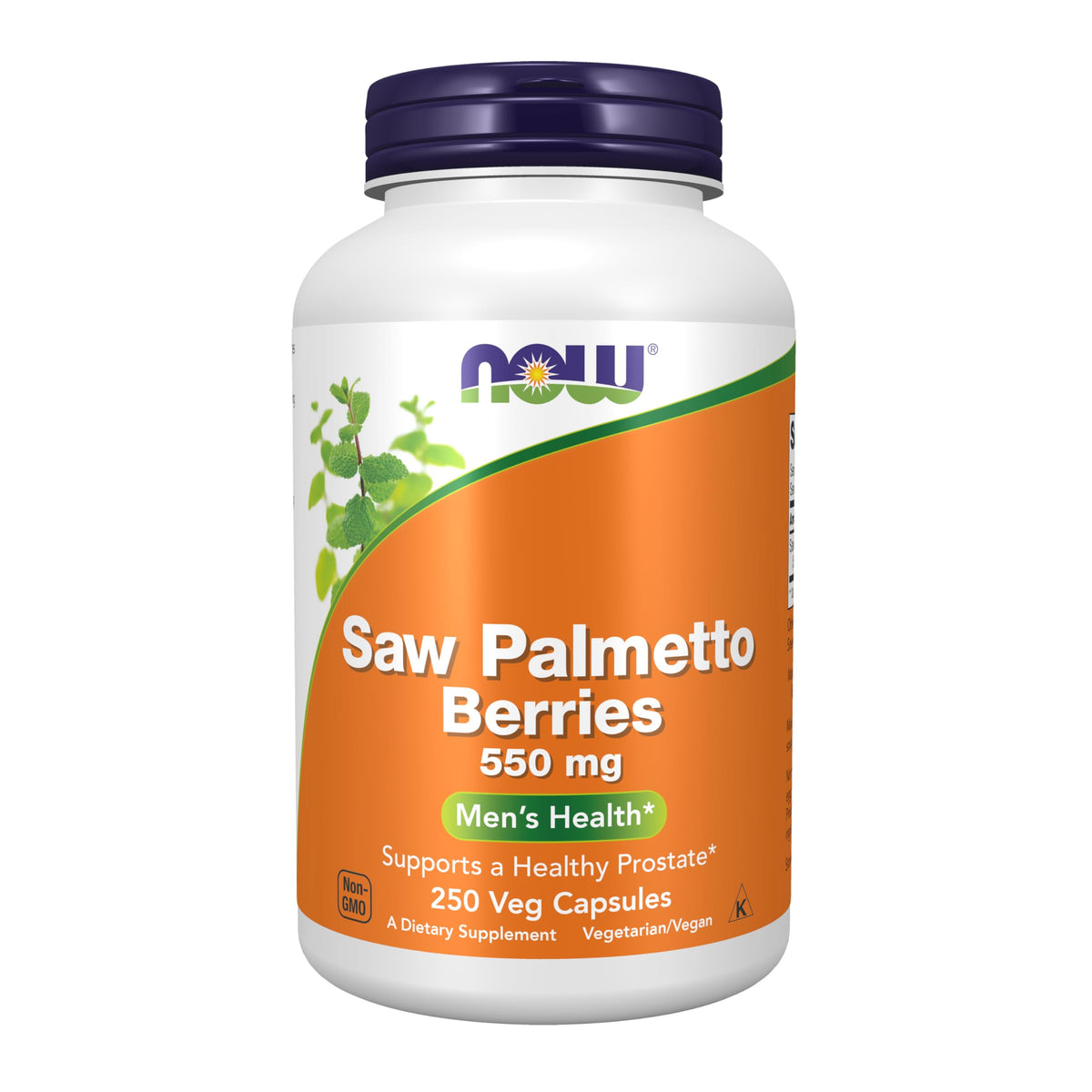NOW Foods Saw Palmetto 1,100mg capsule bottle front view