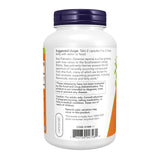 NOW Foods Saw Palmetto 1,100mg capsules on a wooden surface