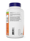 NOW Foods Slippery Elm 400 mg 300 Vegetarian Capsules back view