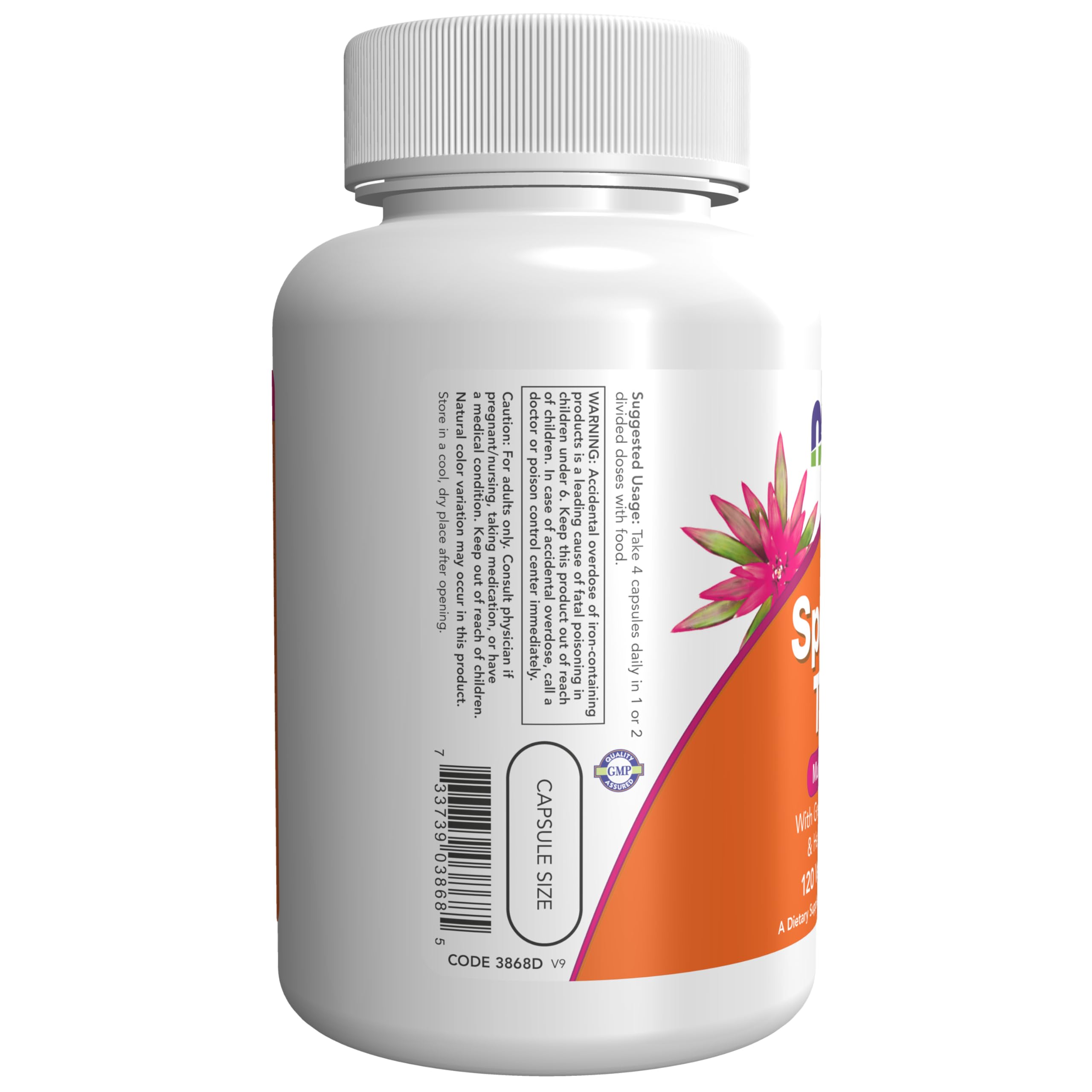 NOW Foods Special Two Multivitamin 120g capsule close-up