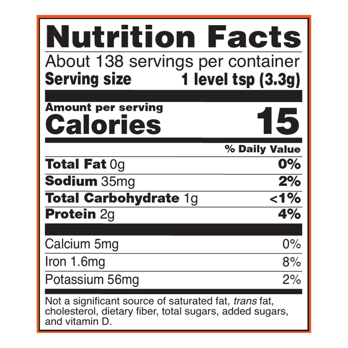 NOW Foods Spirulina Powder with ingredients list