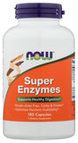NOW Foods Super Enzyme Caps 180 capsules front view