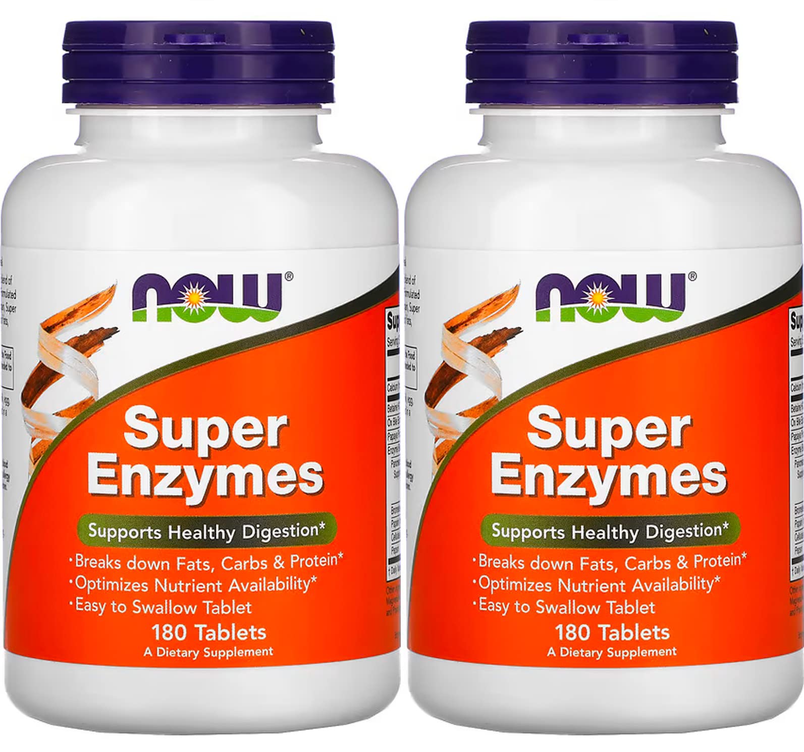 NOW Foods Super Enzymes multi-enzyme supplement front view