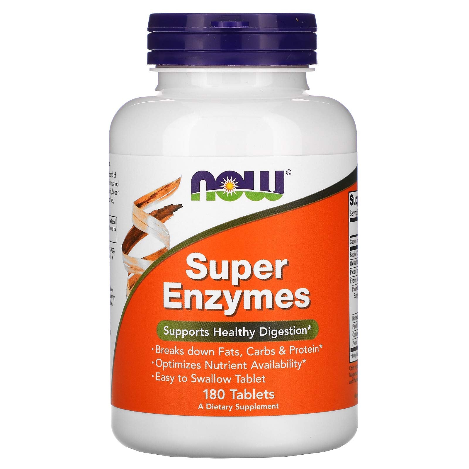 NOW Foods Super Enzymes tablet close-up