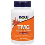NOW Foods TMG 1000mg supplement 100 tablets pack of 2 front view