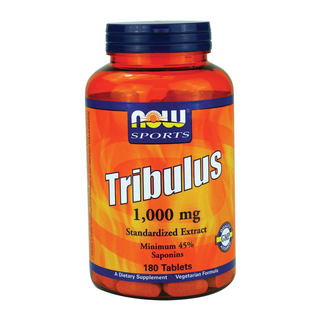 NOW Foods Tribulus Terrestris 1000mg herbal supplement bottle front view