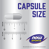 NOW Foods Tribulus Terrestris 500mg capsules packaging on a wooden surface