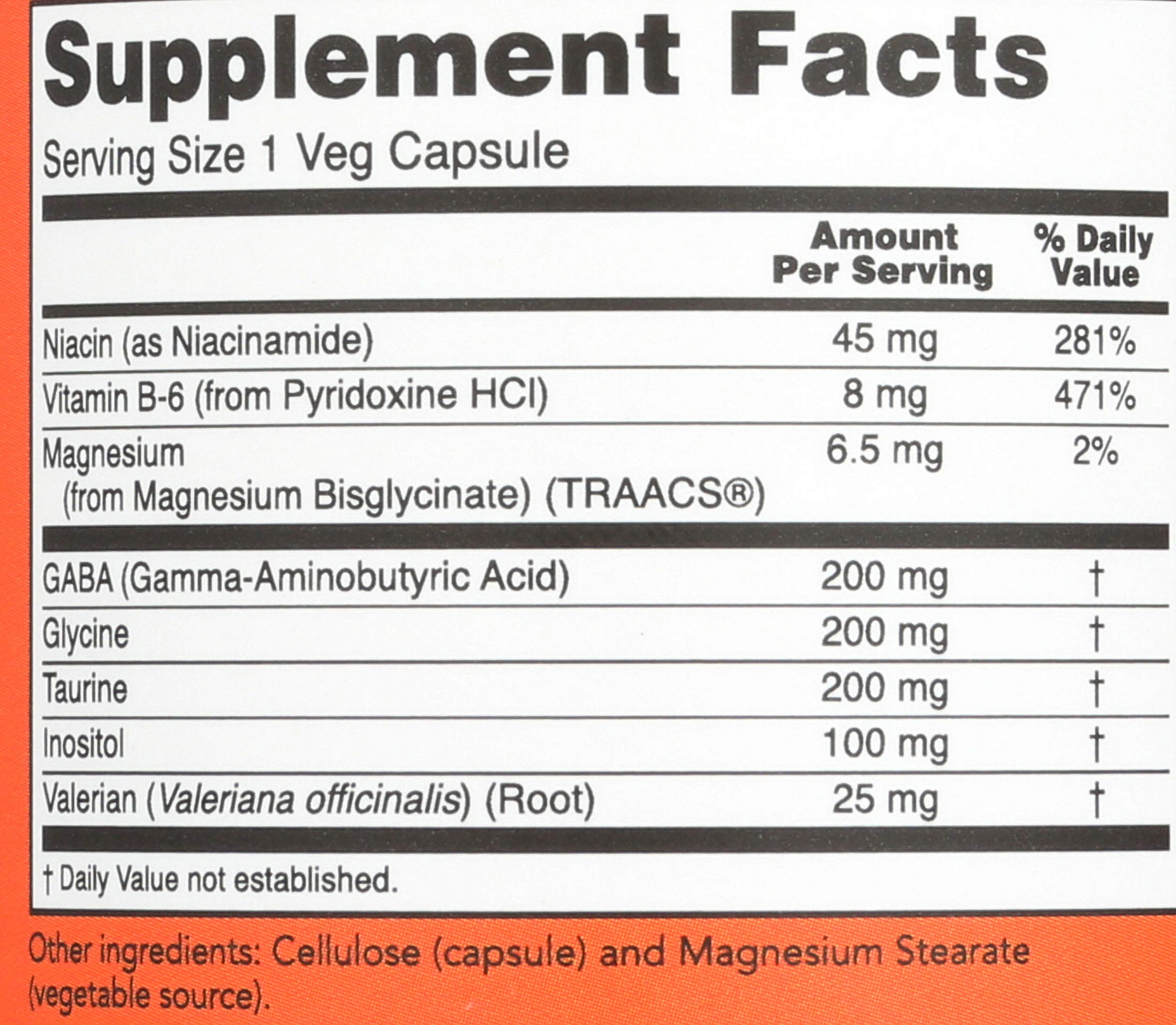 NOW Foods True Calm Amino daily wellness 90 Caps two pack with ingredients list