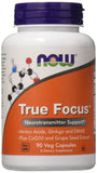 NOW Foods True Focus 90 Veg Capsules front view