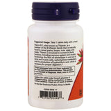 NOW Foods Vitamin B-1 100mg back view with ingredient list