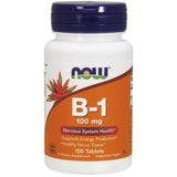 NOW Foods Vitamin B-1 100mg front view of packaging