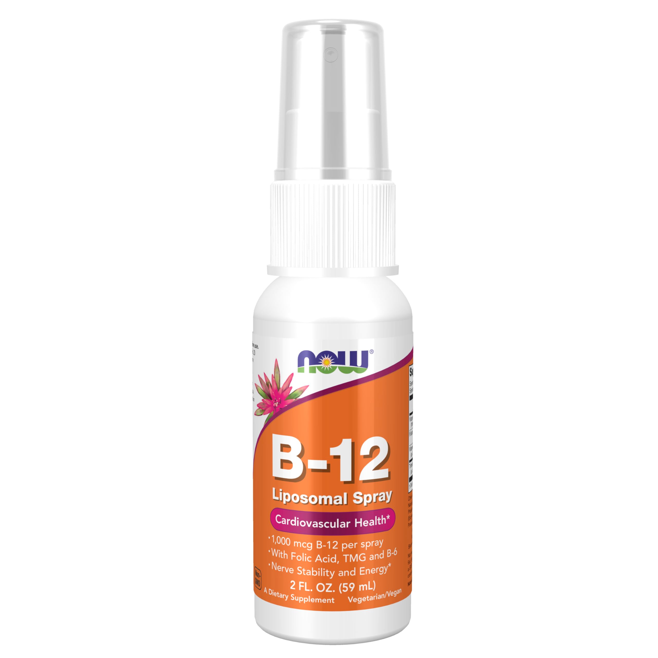 NOW Foods Vitamin B-12 Liposomal Spray 1000 mcg front view