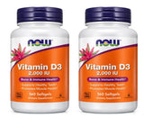 NOW Foods Vitamin D3 50mg softgel front view
