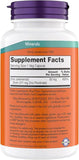NOW Foods Zinc Picolinate 50mg supplement side view