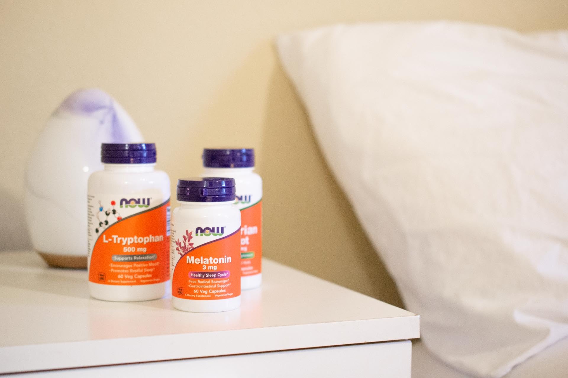 NOW L-Tryptophan packaging and label