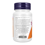 NOW Melatonin 5 mg capsules with a close-up of the label