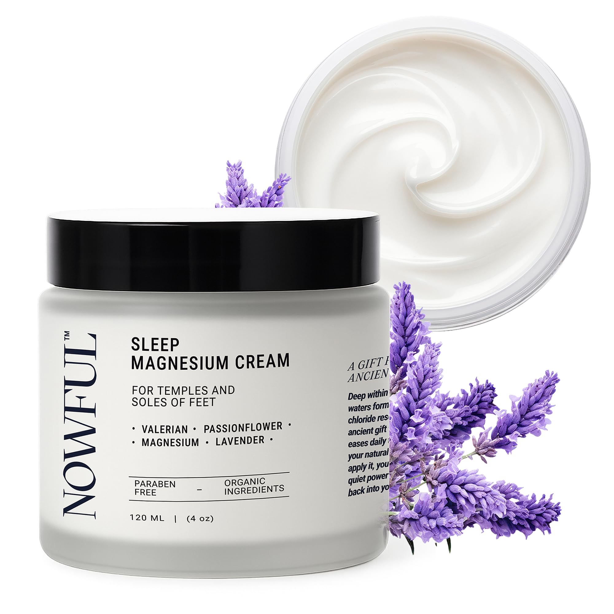 Nowful Magnesium Cream 113g front view